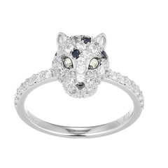 Bague en argent et Péridot (Adela Silber)
