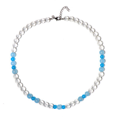 Collier en argent et Quartz blanc
