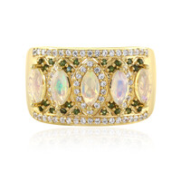Bague en argent et Opale Welo
