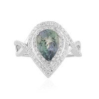Bague en argent et Tanzanite non chauffée