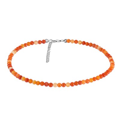 Collier en argent et Cornaline