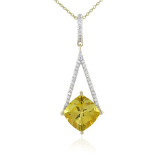 Collier en or et Apatite dorée