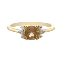 Bague en or et Pierre du Soleil de l’Orégon