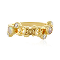 Bague en argent et Opale Welo