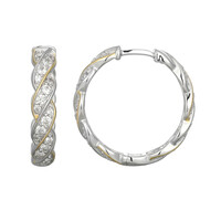 Boucles d'oreilles en argent et Zircon