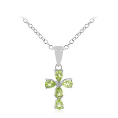 Collier en argent et Péridot de Birmanie