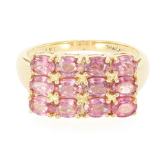 Bague en or et Saphir Padparadscha non chauffé (AMAYANI)