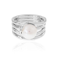 Bague en argent et Perle de culture d'eau douce