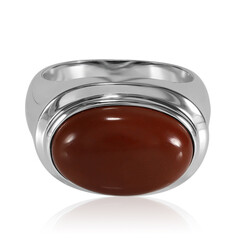 Bague en argent et Jaspe sanguin