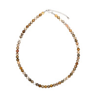 Collier en argent et Corail fossilisé