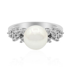Bague en argent et Perle de culture d'eau douce