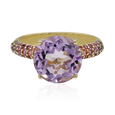 Bague en argent et Améthyste Rose de France
