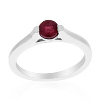 Bague en argent et Rubis