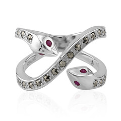 Bague en argent et Rubis (Annette classic)