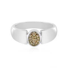 Bague en argent et Diamant chocolat I3