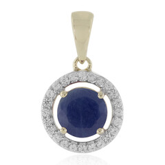Pendentif en or et Saphir bleu