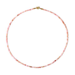 Collier en argent et Opale rose
