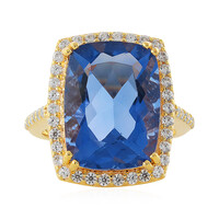 Bague en argent et Fluorite à couleur changeante