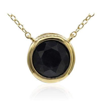 Collier en argent et Saphir noir