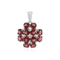 Pendentif en argent et Grenat du Mozambique