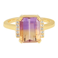 Bague en argent et Amétrine