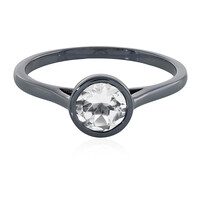 Bague en argent et Quartz blanc