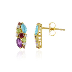 Boucles d'oreilles en argent et Améthyste