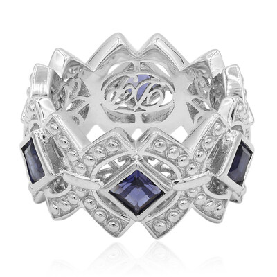 Bague en argent et Iolite (Dallas Prince Designs)