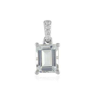 Pendentif en argent et Topaze blanche
