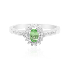 Bague en argent et Grenat Tsavorite