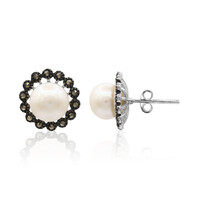 Boucles d'oreilles en argent et Perle de culture d'eau douce