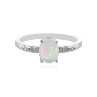 Bague en argent et Opale Welo