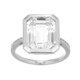 Bague en argent et Topaze blanche (Adela Silber)
