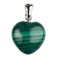 Pendentif en argent et Malachite