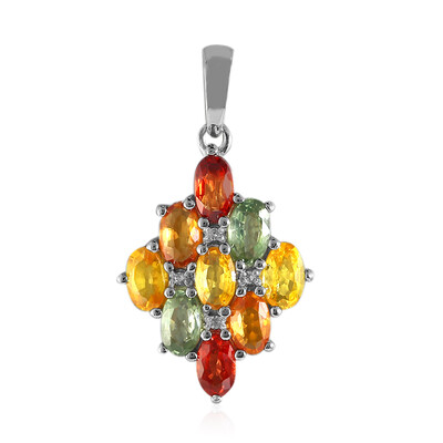 Pendentif en argent et Saphir