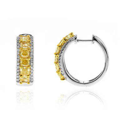 Boucles d'oreilles en or et Diamant SI jaune (CIRARI)