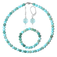 Parure en argent et Amazonite