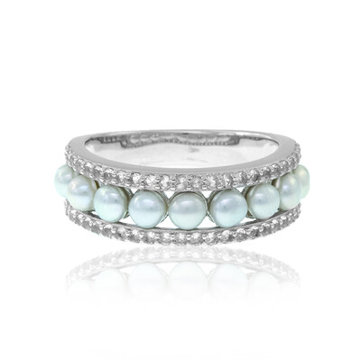 Bague en argent et Perle de culture d'eau douce