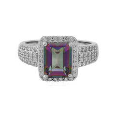 Bague en argent et Quartz mystique