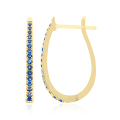Boucles d'oreilles en or et Haüyne