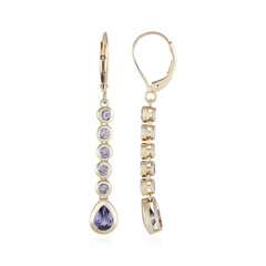 Boucles d'oreilles en or et Tanzanite (KM by Juwelo)