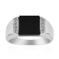 Bague en argent et Onyx noir