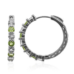 Boucles d'oreilles en argent et Péridot