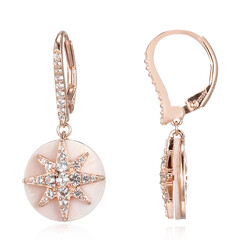 Boucles d'oreilles en argent et Nacre