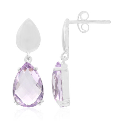 Boucles d'oreilles en argent et Améthyste de Bolivie