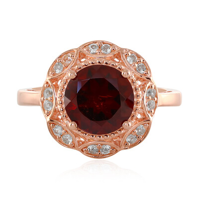 Bague en argent et Grenat du Mozambique
