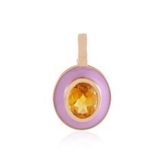 Pendentif en argent et Citrine (Adela Silber)
