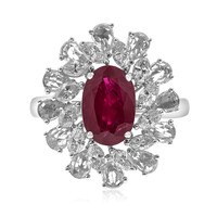 Bague en or et Rubis AAA du Mozambique (CIRARI)