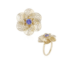 Bague en or et Tanzanite AAA (Ornaments by de Melo)