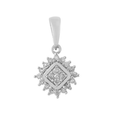 Pendentif en argent et Diamant I1 couleur (I)